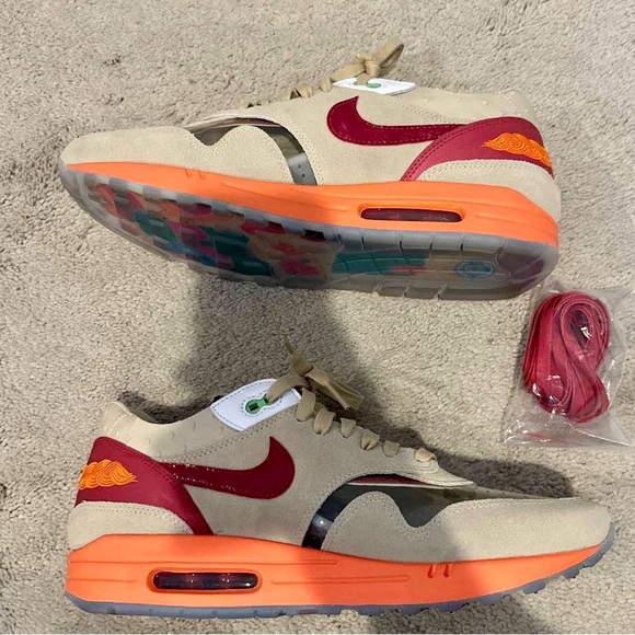 Men’s Clot X Nike Air Max 1 Kiss of Death 2021 Size 11.5 - Picture 2 of 6